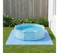 Kaloriko Tapis de Sol Piscine 6 pièces Bleu en Mousse EVA, Surface 2,16 m², Format 60 x 60 x 2 cm, Design modulable antidérapant pour Spa Jacuzzi Bassin extérieur et Protection du Sol