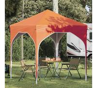Kaloriko Tente de fête Pop-up Orange 194 x 194 x 245 cm en Tissu Oxford 210D, auvent Pliant réglable à 3 hauteurs, abri extérieur avec Protection Pluie UV, Sac de Transport et Fixation Vent