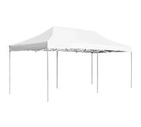 Kaloriko Tente de fête professionnelle pliable en aluminium - 6 x 3 m - Blanc - Pergola - Auvent - Tente imperméable - Résistant aux intempéries - Protection UV - Stable - Pour jardin, terrasse