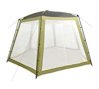 Kaloriko Tente de Piscine Verte 500 x 433 x 250 cm en Tissu Polyester revêtu PA, Cadre Acier, parois en Maille, Protection UV pour Piscine Ronde jusqu'à 300 cm, Jardin et Espace détente