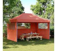 Kaloriko Tente de Reception Pliante Retractable Barnum chapiteau avec 3 parois laterales, Toit Impermeable en Toile Oxford, Structure Acier, 440 x 292 x 315 cm, pour Jardin terrasse Patio