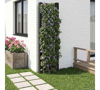 Kaloriko Treillis avec Pique Anthracite en PP 43 x 6 x 165 cm, Cache Poubelle pour Jardin extérieur, abri conteneur Stable, résistance UV et intempéries, Montage Facile sans Outils, 2 piquets