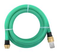 Kaloriko Tuyau d'aspiration avec raccords en laiton vert 1,1" 5 m - Tuyau d'arrosage en PVC avec raccord raccord pour irrigation de jardin, arroseur de pelouse