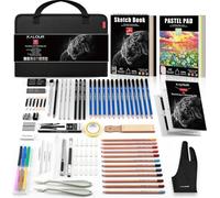 KALOUR Set d'esquisse et de dessin de 95 pièces avec papier pastel, set d'artiste pour débutants et professionnels