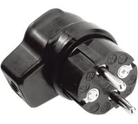 Kalthoff 919171 Fiche coudée à contact de protection caoutchouc 250 V noir IP44