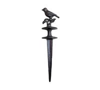 Kalttoy Dispositif de gestion de tuyau robuste avec goupille de terre pour | Élégant support en fer traditionnel avec roue rotative pour un arrosage facile du jardin et une installation organisée de