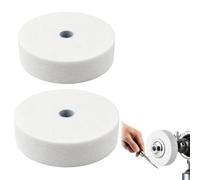 KALUROIL Disques abrasifs en Corindon Blanc 70 mm et 75 mm, alésage 10 mm, épaisseur 20 mm, Grain 10, Roues de Polissage pour Mini touret, perceuse et polisseuse