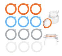 KALUROIL Lot de 12 Joints en Silicone pour bocaux Le Parfait - Interchangeables et résistants, pour couvercles à Pince en Verre - Facile à Nettoyer, réutilisables