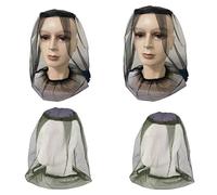 KALUROIL Masque Anti Tête de Moustique Net Moustiquaire TêTe Moustique Net Chapeau De Masque Anti-Moustique ExtéRieur,Filet Repoussant Les Insectes,Mosquito TêTe Filets (4 pièces)