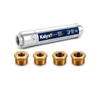 KalyxX IPSKXBBG11234 IPSKXBBG11234 Adoucisseur d'eau alternatif, kit de raccordement 1", 3/4" et 1/2", jusqu'à 76 % de dépôts de calcaire en moins, sans sel, fabriqué en UE