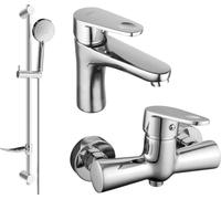 Kama DF75 SET Mélangeur lavabo + douche avec accessoires, chrome (72504DF75-00)