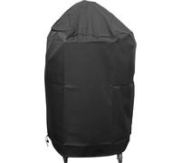 Kamado Housse de protection pour barbecue de 21-23,5", diamètre 80 x 90 cm, résistante aux intempéries avec cordon de serrage, noire