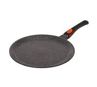 KAMBERG 0008051 Poêle à omelette, diamètre max. 28 cm, fonte/aluminium, compatible induction, revêtement anti-adhésif, poignée amovible