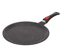 KAMBERG 0008052 Poêle à omelette, diamètre max. 32 cm, fonte/aluminium, compatible induction, revêtement anti-adhésif, poignée amovible