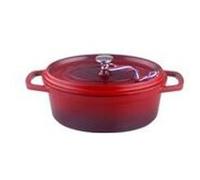 Kamberg - 0008191 - cocotte ø 30 cm ovale rouge flammée - fonte d'aluminium - revêtement pierre - tous feux dont induction - sans pfoa Rouge G