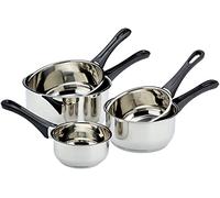 Kamberg - Batterie 5 Casseroles inox 12 / 14 / 16 / 18 / 20 cm - Acier Inoxydable Haute Qualité - Poignée anti chaleur Bakélite - Tous Feux dont Induction - 0008076, 40 x 21 x 28 cm