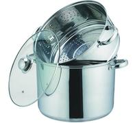Kamberg - Couscoussier / Cuit Vapeur / Faitout 3en1 - 12 Litres - Acier Inoxydable Haute Qualité - Tous feux dont induction
