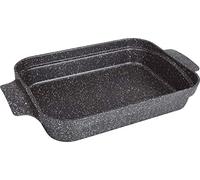 Kamberg - Plat à Lasagnes ou Gratin / Plat à four 36 x 27.5 x 7 cm- Fonte d'aluminium - Revêtement pierre - Tous Feux dont Induction - Sans PFOA - 0008058, Noir