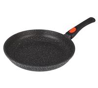 Kamberg - Poêle 20 cm - Manche Amovible - Fonte d'Aluminium - Revêtement Type Pierre - Tous Feux dont Induction - Sans PFOA - 0008020, Noir