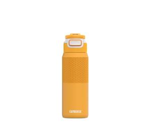 Kambukka Bouteille d'eau en acier inoxydable Elton Insulated Mango Maniac 750 ml, thermos imperméable : technologie Snapclean, couvercle lavable au lave-vaisselle, prise en main confortable, facile à