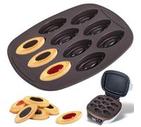 Kamehame Moule Barquettes en Silicone Compatible avec Cake Factory Lot de 1 | Moule a Barquettes 8,4 cm Moule en Silicone Patisserie Pour Barquettes, Biscuits, Chocolat, Pudding