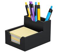 Kamehame Support de bloc-notes en silicone avec emplacements pour stylo ou cartes, boîte à notes cube pour notes adhésives de 7,6 x 7,6 cm