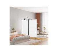 vidaXL Cloison de séparation 350258 – 2 panneaux, tissu 175 x 180 cm, pliable, blanc