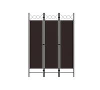 Kamerscherm met 3 panelen 120x180 cm bruin320700