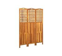 Kamerscherm met 3 panelen 121x2x170 cm massief acaciahout311878