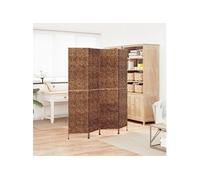 Kamerscherm met 4 panelen 163x180 cm waterhyacint bruin355195