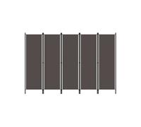 vidaXL Cloison de séparation 5 panneaux Anthracite 250x180 cm