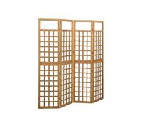 Kamerscherm/trellis met 4 panelen161x180 cm massief vurenhout316479