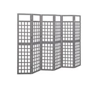 Kamerscherm/trellis met 6 panelen 242,5x180 cm vurenhout grijs316489
