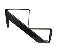Kaminbau Mierzwa - Monte-escalier en bois, 2 marches, hauteur : 34 cm, anthracite