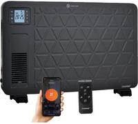 KAMINER Chauffage électrique Economiseur d'énergie Convecteur 2300 Wi-Fi-App & Télécommande 3 niveaux de chauffage 1000/1300/2300 W Turbo-ventilateur, LCD, 24-h Timer 26403