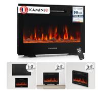 KAMINIO® Marlon Pro 24 Cheminée électrique chauffante à Effet Flamme