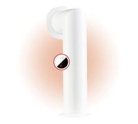 KAMINIO Tuyau de poêle Max pour Cheminée Electrique - Réplique d'une Cheminée Électrique avec Rosace - Matériel de Montage Inclus (Blanc)