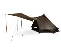 KAMPA - Tente de protection solaire Kite, 340 x 335 cm, protection UPF 50+, avec gargouilles et poteaux télescopiques en aluminium
