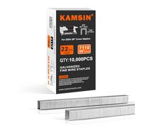 KAMSIN Lot de 10 000 agrafes en fil fin galvanisé de calibre 22, couronne de 10 mm, longueur de jambe de 10 mm, agrafes d'ameublement série 71 pour tissu, armoire