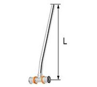 KAN-therm KAN-press T-Stück 1009257115 16-16, 300 mm, pour raccordement radiateur, avec manchon de serrage