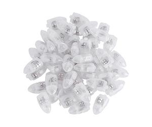 KANASI 50 pièces Mini lumières LED, étanche à l'eau longue durée de veille boule multicolore lanternes en papier pour décorations de fête d'anniversaire de mariage décor coloré (Colorée)