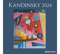 Kandinsky Calendrier mural 2024 avec brochures, 30 x 30 cm, 30 x 60 cm, ouvert