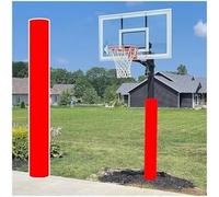 Kanduo Housse de Protection Souple for paniers de Basket, conçue for fournir Une Protection résistante aux intempéries et aux intempéries for Les poteaux extérieurs(Red-h 180cm,Dia 165mm)