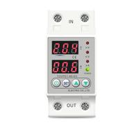 KanDuo Relais de Protection réglable for Rail DIN 230 V, Protection Contre Les surtensions et Les sous-tensions, Moniteur de Courant 40 A, 60 A, 80 A, 100 A, 1 pièce(L N 230V 80A)