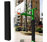 Kanduo Rembourrage de Poteau de Basket-Ball résistant aux intempéries, Protection de Coussin de sécurité for Garage, sous-Sol et poteaux d'aire de Jeux(Black,6"x6"(15x15cm))