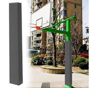 Kanduo Rembourrage de Poteau de Basket-Ball résistant aux intempéries, Protection de Coussin de sécurité for Garage, sous-Sol et poteaux d'aire de Jeux(Grigio,6"x6"(15x15cm))