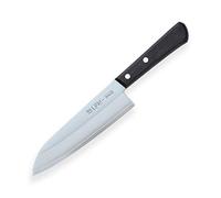 Kanetsugu - Couteau de cuisine japonais professionnel enÂ acier carbone - lame ultra-aiguisée et manche en bois Santoku 17 cm