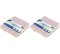 Kangaro Art Carnet de croquis 12 x 12 cm Violet PU Couverture rigide 80 feuilles 140 g Papier crème (Lot de 2)