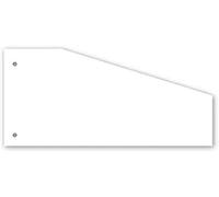 Kangaro Bandes intercalaires, papier, blanc, 235 x 105 Trapez