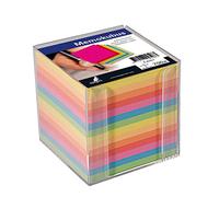 Kangaro Boîte à notes avec boîte à lettres et boîte à lettres 9,5 x 9,5 x 9,5 x 9,5 cm 700 feuilles assorties de couleurs assorties.